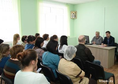 В Крупской ЦРБ прошел профсоюзный правовой прием граждан
